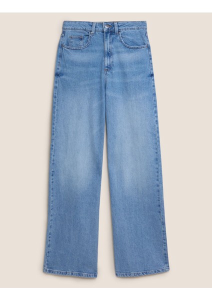 Wide Leg Jean Pantolon