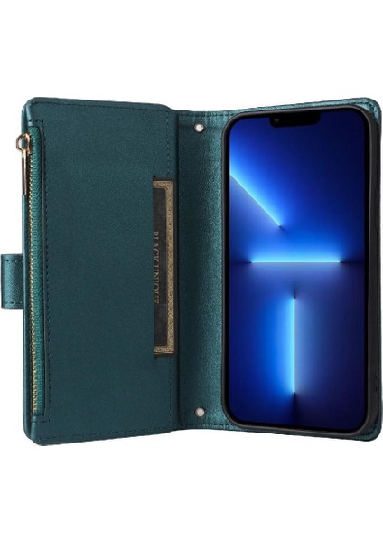 IPhone 13 Için Flip Case Pro Max Kayış Kart Yuvaları Cüzdan Darbeye (Yurt Dışından) modelleri