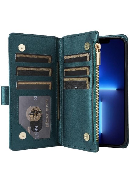 IPhone 13 Için Flip Case Pro Max Kayış Kart Yuvaları Cüzdan Darbeye (Yurt Dışından) indirimleri