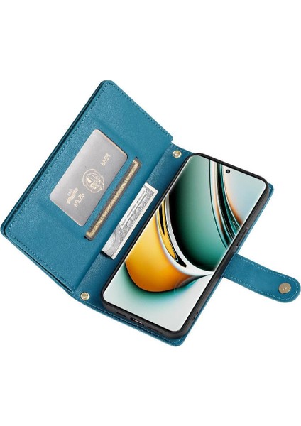 Realme 11 Pro Için Flip Case Crossbody Kayış Standı Çok Fonksiyonlu Cüzdan (Yurt Dışından) indirimleri