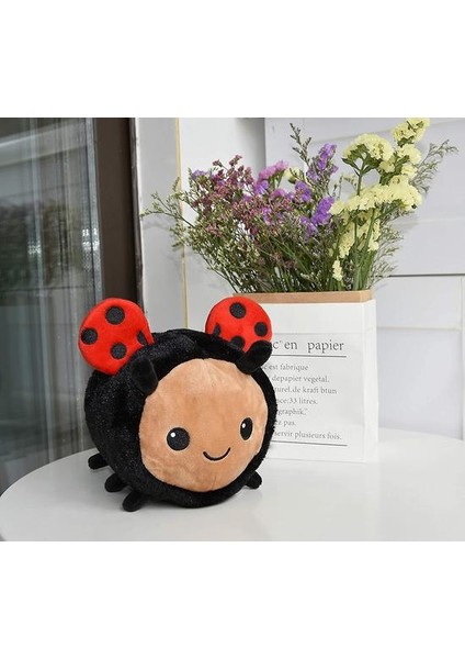 Gülümseme Yüz ve Kırmızı Kanatlar Ladybird Peluş Yumuşak Oyuncak Yastığı ile Sevimli Lady Bug Dolgulu Hayvan (Yurt Dışından) indirimleri