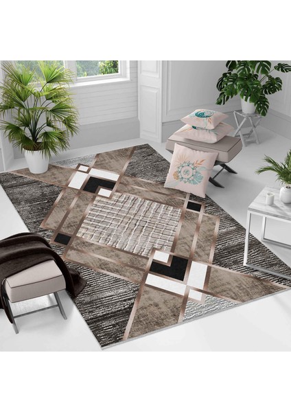 Kaymaz Taban Yıkanabilir Halı – Mutfak, Salon, Yatak Odası Için Modern Dijital Baskı Halı