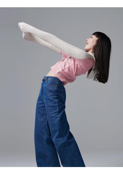 Wide Leg Jean Pantolon