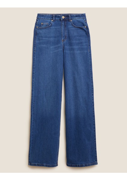 Wide Leg Jean Pantolon