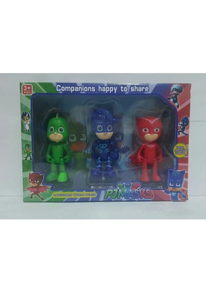 Pj Masks Pijamaskeliler Kutulu 3lü Set Catboy Owlette Gekko modelleri