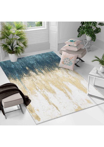 Kaymaz Taban Yıkanabilir Halı – Mutfak, Salon, Yatak Odası Için Modern Dijital Baskı Halı