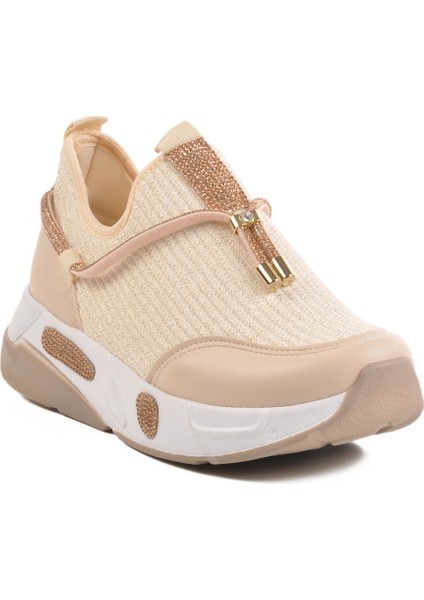 Bej Anorak Taş Işlemeli Kadın Casual Ayakkabı 702498 Z modelleri