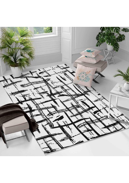 Kaymaz Taban Yıkanabilir Halı – Mutfak, Salon, Yatak Odası Için Modern Dijital Baskı Halı