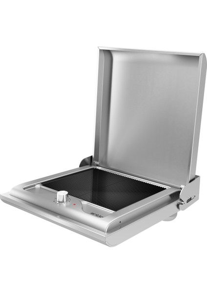 Gusto Serisi Tek Grill Camlı Inox Elektrikli Barbekü