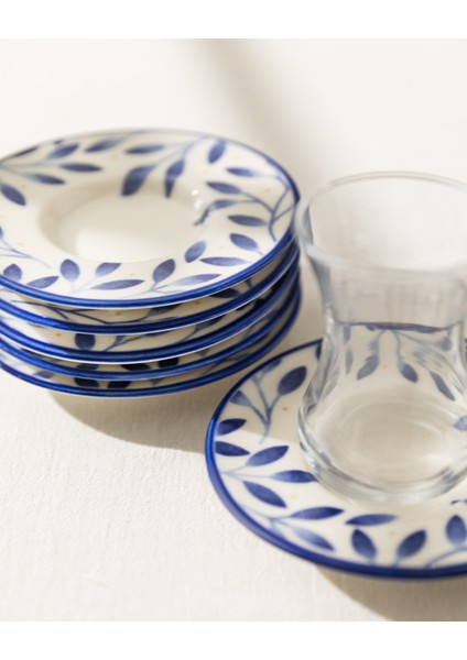 Luxe Bifurquer 6'lı Çay Tabağı Seti
