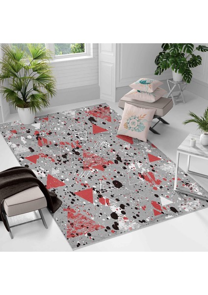 Kaymaz Taban Yıkanabilir Halı – Mutfak, Salon, Yatak Odası Için Modern Dijital Baskı Halı