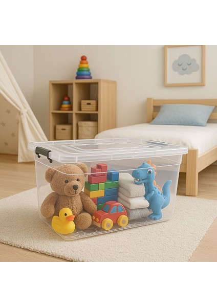 2 Adet 40 Lt Tekerlekli Saklama Kutusu Tekerlekli Saklama Kabı Büyük Boy Saklama Kutusu Kabı fiyatları