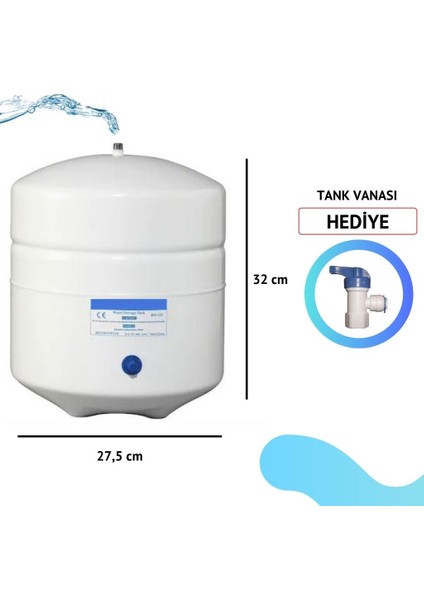 12 Litre Su Arıtma Cihazı Tankı 3.2 Galon Çelik Tank Plus Model fiyatları