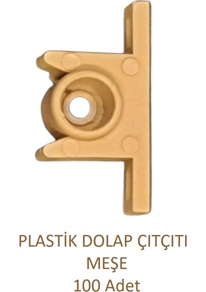 Plastik Mobilya Kapak Çıtçıtı 100 Adet Meşe fiyatları