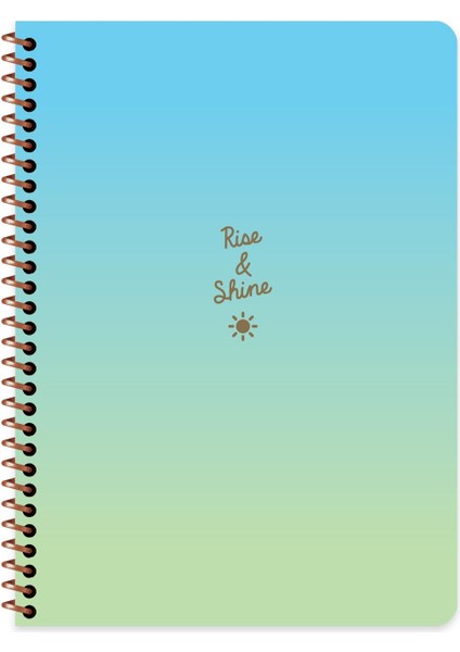 Çizgili Spiralli Peritozu Defter 16,5 x 22,5 cm - Güneş