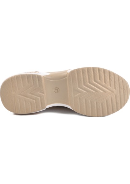 Bej Anorak Taşlı Kadın Sneaker 702307 Z indirimleri