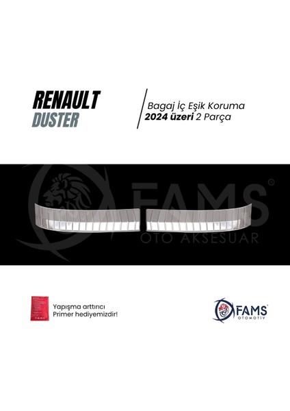 Renault Duster 2024 Krom Bagaj Iç Eşik Koruma 2 Prç. Paslanmaz Çelik fiyatları