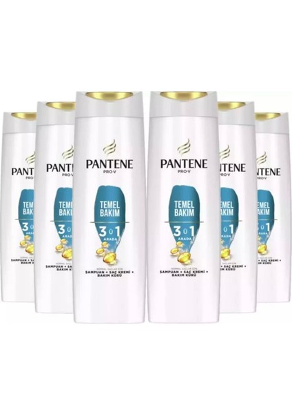 Temel Bakım 3'ü 1 Arada Şampuan 200ML x 6 Adet fiyatları