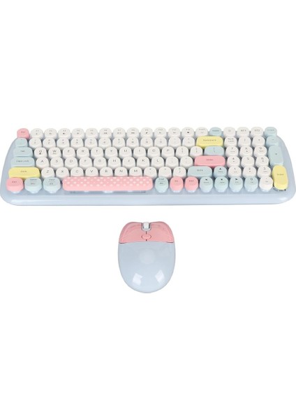 Mavi Geezer Zero Kablosuz Q Klavye Mouse Seti Mavi SMK-648 fiyatları