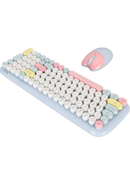 Mavi Geezer Zero Kablosuz Q Klavye Mouse Seti Mavi SMK-648 indirimleri