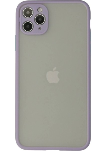 iPhone 12 Pro Max Kılıf Montreal Silikon Kapak - Mor