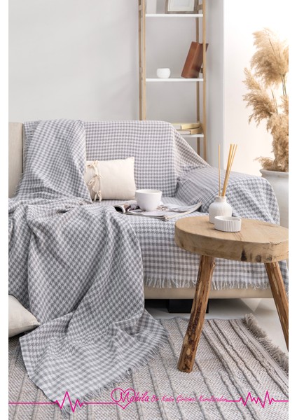 Klasik Pamuklu Koltuk Örtüsü | 170X200 cm Kazayağı Desen Koltuk Örtüsü fiyatları
