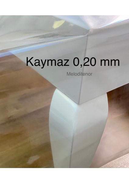 Ince Kristal Şeffaf Naylon Muşamba Pvc 0,20 mm Kalın Masa Örtüsü Koruyucu Silinebilir