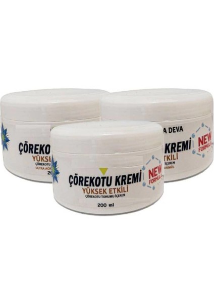 Çörek Otu Kremi White Box 200 ml - Bakım Masaj Kremi x 3 Adet