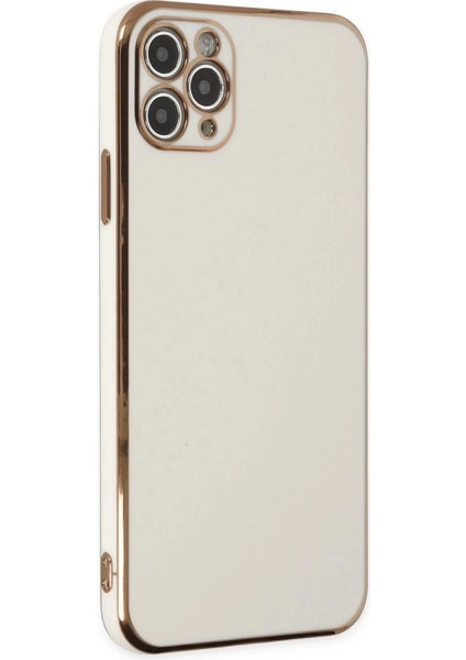 iPhone 11 Pro Max Kılıf Volet Silikon - Beyaz