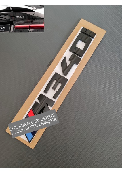 Bmw 340İ Bagaj Yazısı Siyah- M340İ F30 G20