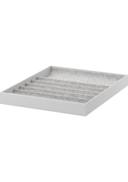 Komplement Raf Içi Bölmeli Düzenleyici 40X53X5 cm Açık Gri Gardırop Düzenleyici