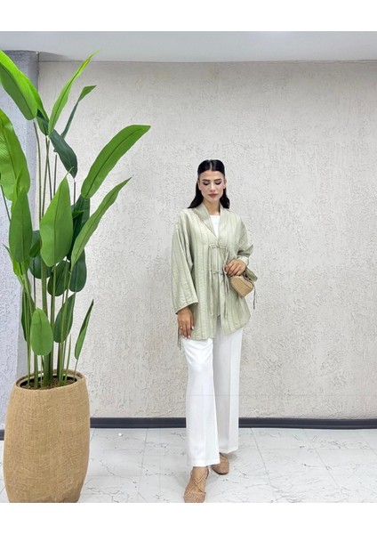 Pamuklu Önden Bağcıklı Kimono modelleri