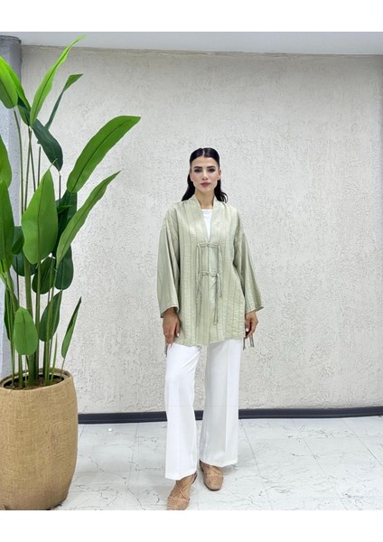 Pamuklu Önden Bağcıklı Kimono fırsatları