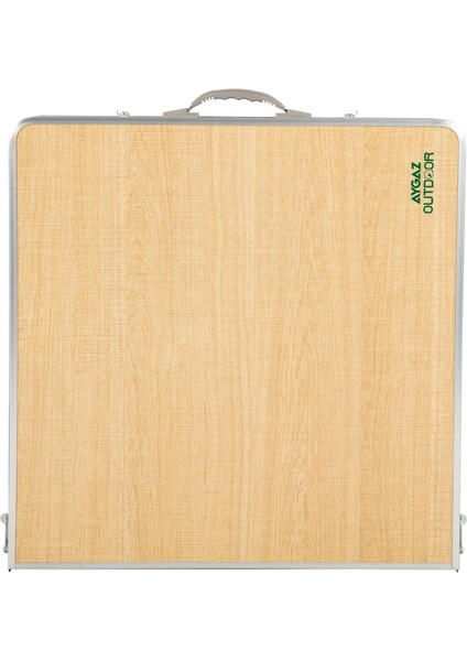 Alüminyum Katlanır Kamp Masası ve Tabure Seti – 4 Adet Tabure, 30 kg Kapasiteli MDF Masa, Taşınabilir Piknik Masası