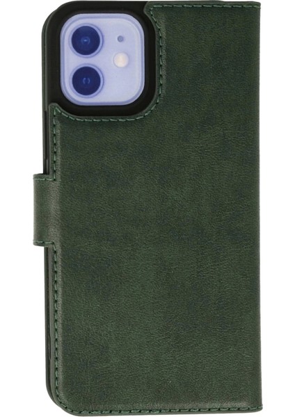 iPhone 12 Kılıf Trend S Plus Kapaklı Kılıf - Yeşil