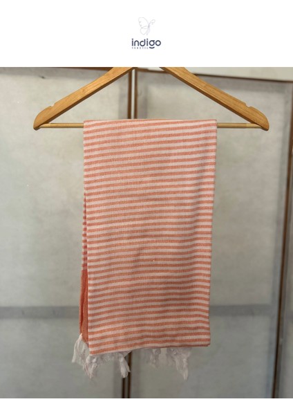 Sultan 100*180 Turuncu Renk Beyaz Çizgili %100 Pamuk Çok Amaçlı Peştemal (Banyo,plaj,hamam Vb) fiyatları