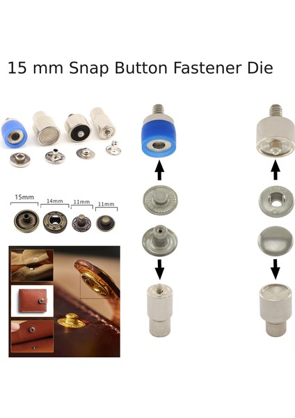 Çıtçıt, Klıkit, Rivet, Kuşgözü Makinesi Kalıplı Tam Set
