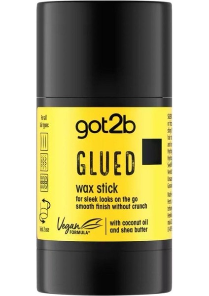 Glued Saç Şekillendirici, Sabitleyici, Yapıştırıcı Krem Wax Stick 50GR