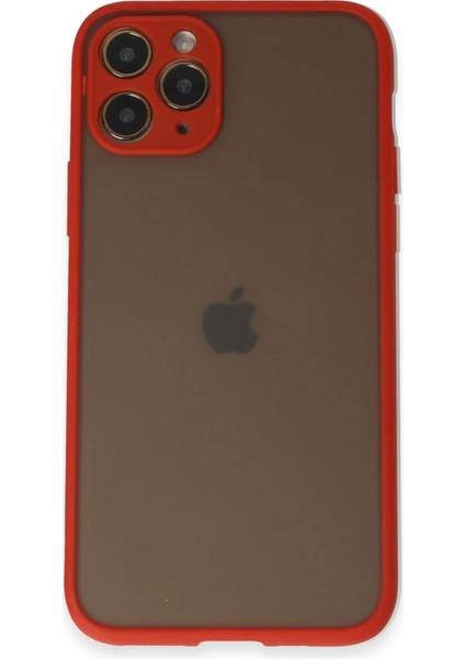 iPhone 11 Pro Kılıf Montreal Silikon Kapak - Kırmızı