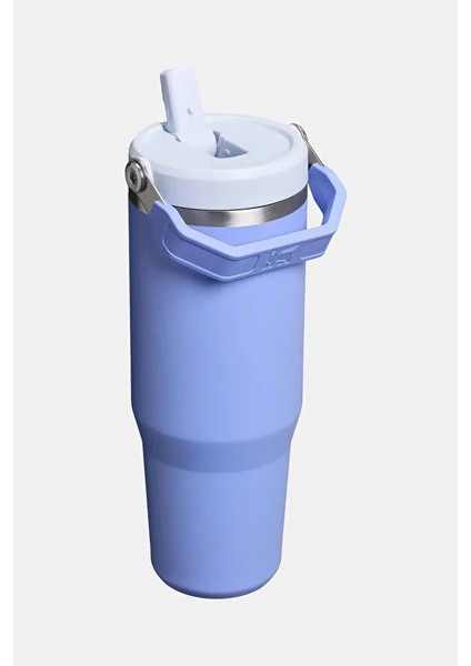 Kişiselleştirilmiş The Iceflow Flip Straw Pipetli Termos Bardak 0,89 Lt Açık Mavi fiyatları