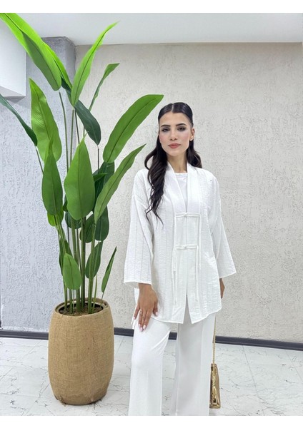 Pamuklu Önden Bağcıklı Kimono fırsatları