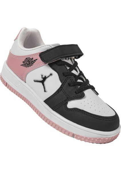 Haykat Siyah-Pembe Cırtlı Ortopedik Sneakers Kız Çocuk Spor Ayakkabı modelleri