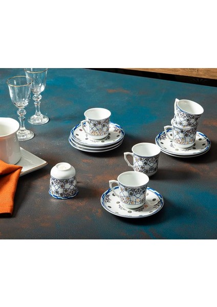 6 Kişilik Kahve Takımı 77CC 12 Parça