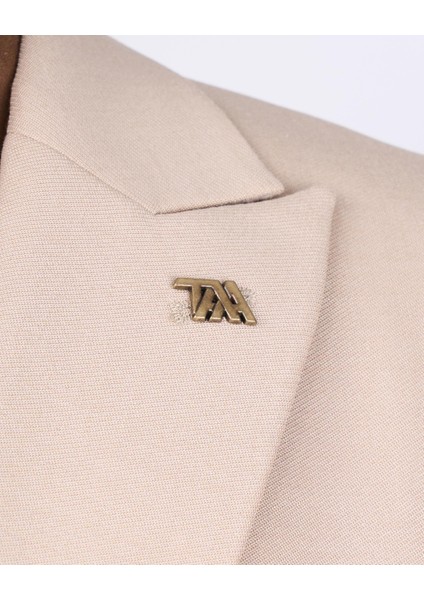 İtalyan Stil Slim Fit Erkek Ceket Yelek Pantolon Takım Elbise Camel T12995 modelleri