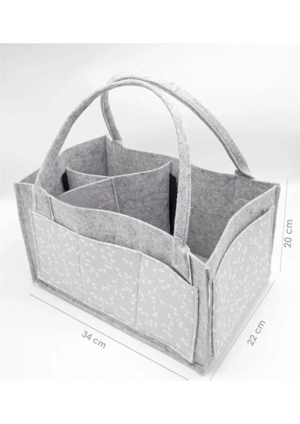 Bfs Babyjem Keçe Anne Bebek Bakım Çantası 772 Gri Çiçek fiyatları