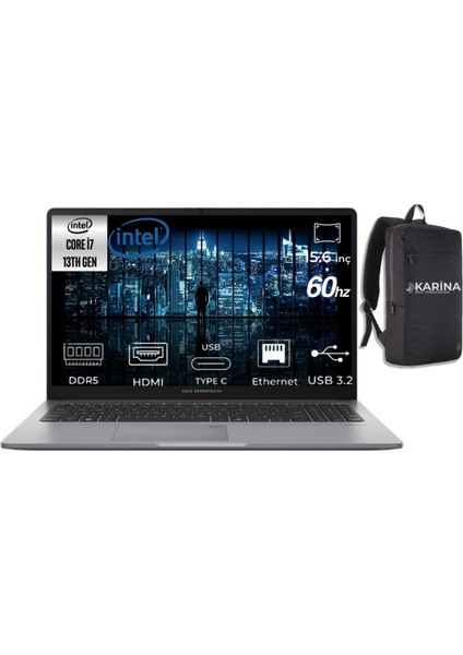 Expertbook I7-13620H P1503CVA-I716512G0D-18 24GB 4tb Intel UHD Freedos 15.6" Taşınabilir Bilgisayar fiyatları