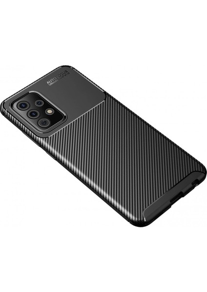 Samsung Galaxy A72 Kılıf Auto Focus Karbon Kapak - Siyah fiyatları