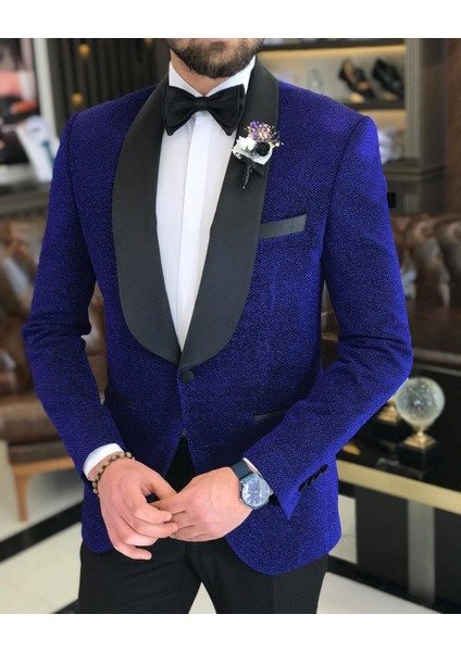 Italyan Kesim Erkek Ceket Pantolon Damatlık Set Saks T7494 fiyatları