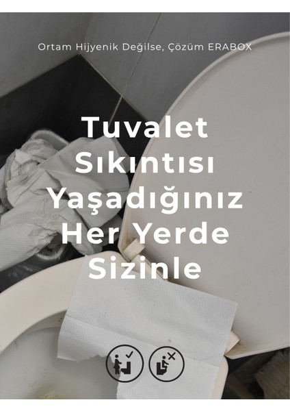 Erabox Kadın Ayakta Tuvalet Aparatı 10'lu fiyatları