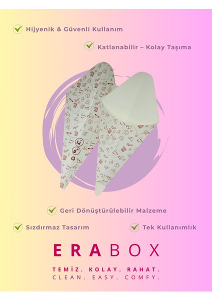 Erabox Kadın Ayakta Tuvalet Aparatı 10'lu